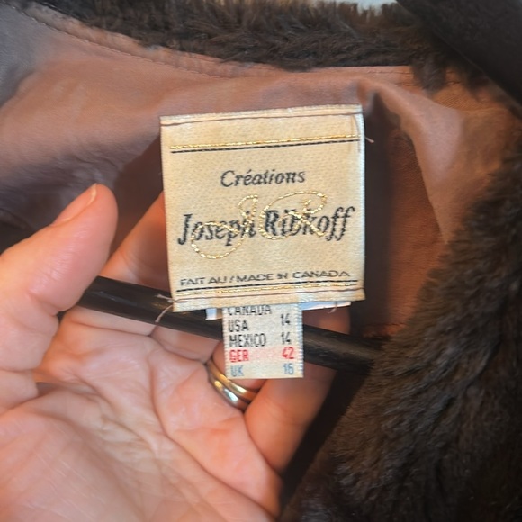 Creations Joseph Ribkoff Tailored Jacket Sze 14 – Faux Fur Collar Made in Canada - Picture 2 of 6